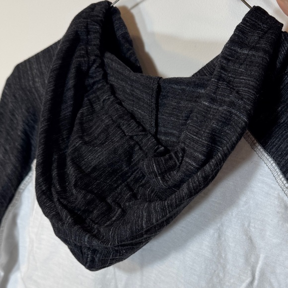 Men's Black and White Hoodie - Picture 4 of 8